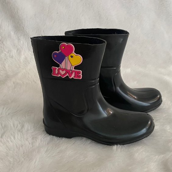 Bota Galocha Infantil 19 ao 34 Impermeável Pvc Cano Médio