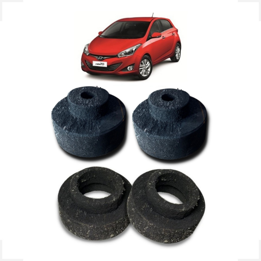 Kit Bucha Calço Da Mola Diant/tras Hb20 (todos Os Modelos)