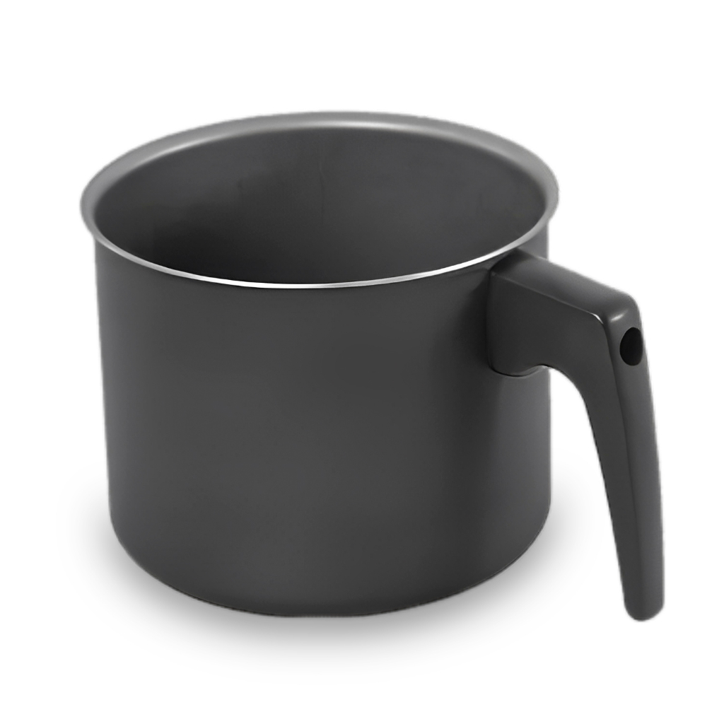 Canecão Antiaderente Alumínio Preto 12 cm