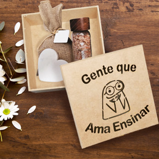 Caixa Flork Meme Bento Dia dos Professores Presente em MDF