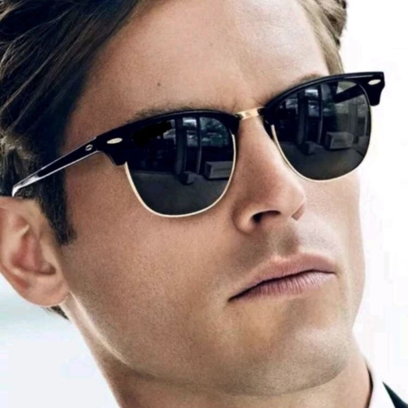Oculos de Sol Masculino InspireClubMaster Quadrados Alta Qualidade em Oferta na Shopee