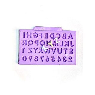 Molde De Silicone Alfabeto letras Confeitaria Biscuit F630 em Oferta na Shopee