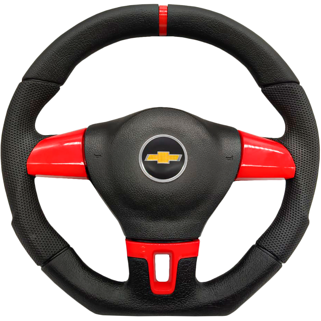 VOLANTE ESPORTIVO JETTA MKR VERMELHO FERRARI COMPATIVEL COM CORSA MONZA PRISMA CELTA PICKUP KADETT OEMAG OPALA CARAVAN
