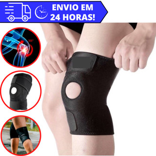 Joelheira Articulada Ortopédica REFORÇADA Ajustável Neoprene