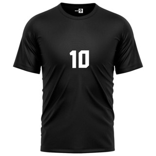 Camisa Masculina Camiseta Número 10 Futebol Dry Fit Academia Esportivo Treino