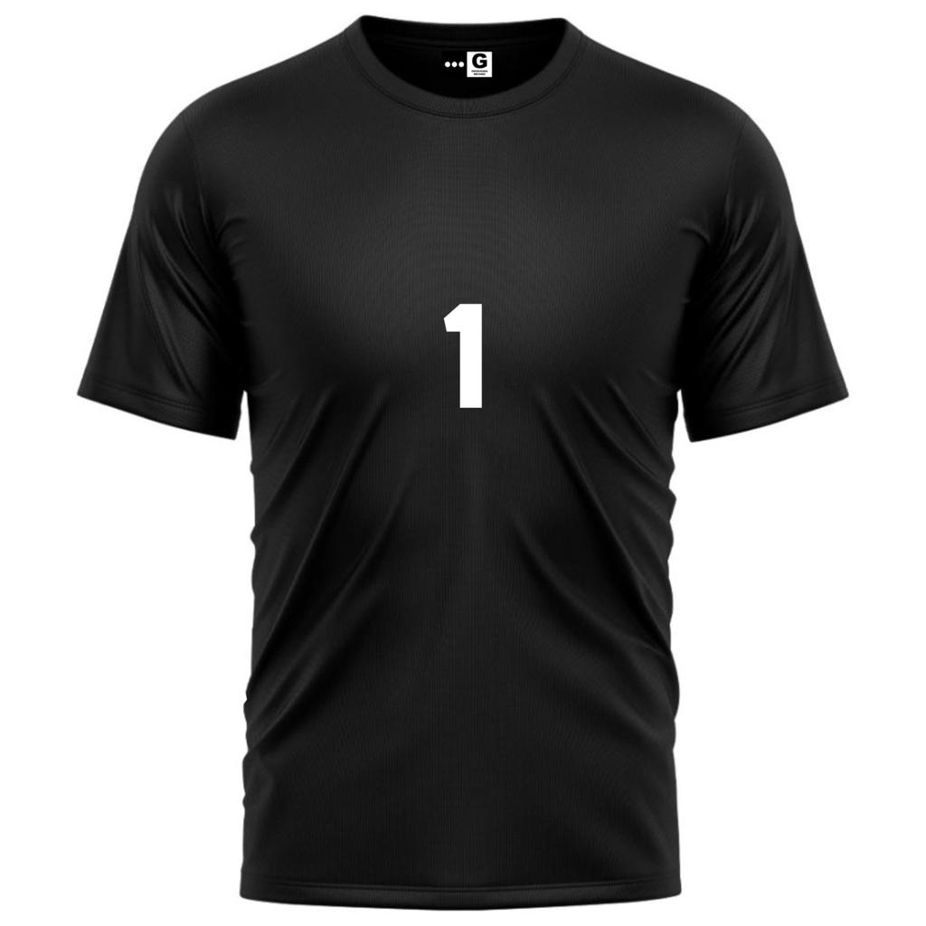 Camisa Masculina Camiseta Número 1 Futebol Dry Fit Academia Esportivo Treino
