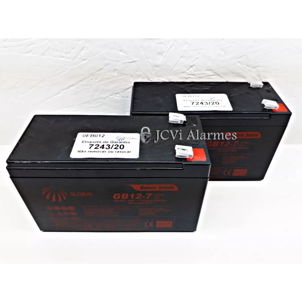 Bateria 2 X 12v/7ah Nobreak Ragtech Easypro 1400va 980w 4035