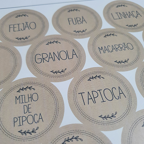 96 Etiquetas COM OS NOMES para potes de alimentos e temperos em Oferta na Shopee