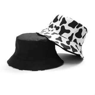 Boné Chapéu Bucket Hat Balde Dupla Face  Animal Branco Zebrinha ou Vaca em Oferta na Shopee