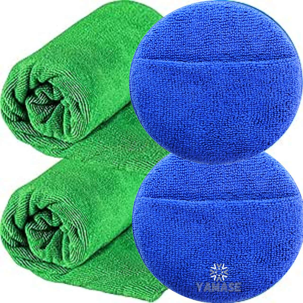 Aplicador de Microfibra com Encaixe de Mão Vonixx + 2 Pano de Microfibra 40x40cm