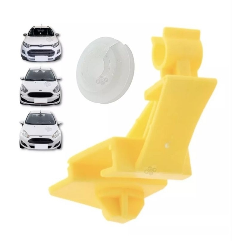 Kit Grampo e Bucha Vareta Capo Ford Novo Ka New Fiesta Nova Ecosport