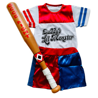 Fantasia Infantil Arlequina com taco 2 a 14 anos em Oferta na Shopee