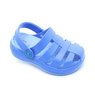 Sandália Babuche Papete Chinelo Infantil Plugt Menino Pop Leve Confortável Macio Básico Fibras Naturais Azul