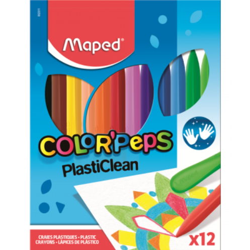 Giz de Cera Plástico Color'Peps Maped REF:862011 em Oferta na Shopee