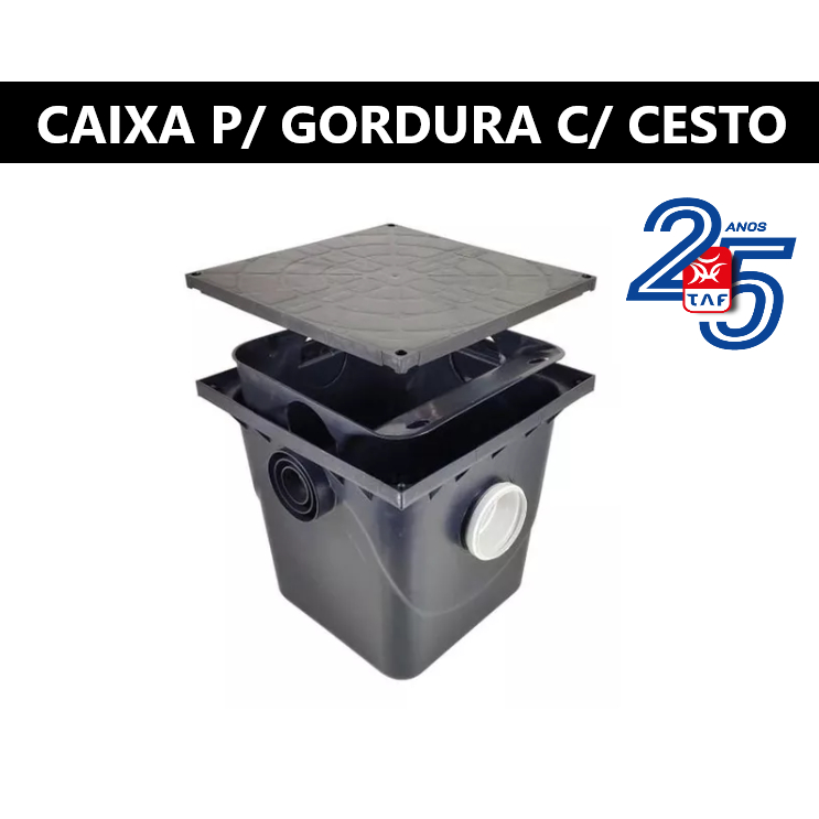 Caixa De Gordura Passagem Com Cesto 42l Taf