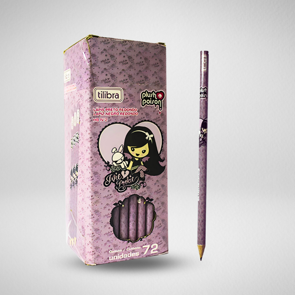 Lápis Plush Poison - Grafite Preto N° 2 - Tilibra em Oferta na Shopee