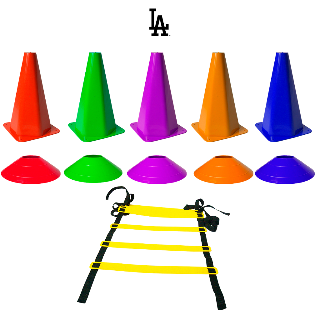 Kit Funcional 5 Chapéus + 5 Cones e Escada De Agilidade