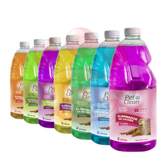 Desinfetante eliminador de odor pet caes gatos diversas fragrancias 2 Litros - Pet Clean