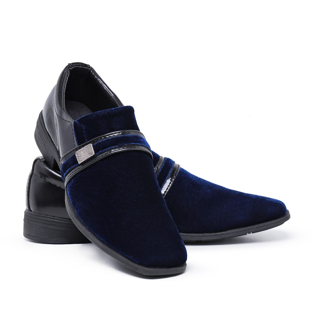 Sapato Social Masculino 108 Cores Veludo Conforto Estilo Italiano Bico Quadrado em Oferta na Shopee