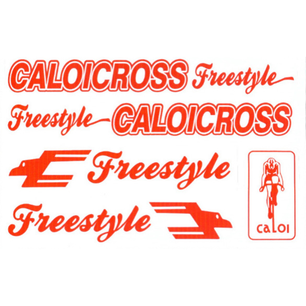 Adesivo Para Bicicleta Aro 16/20/24/26 Caloi Cross Retro Freestyle Cartela