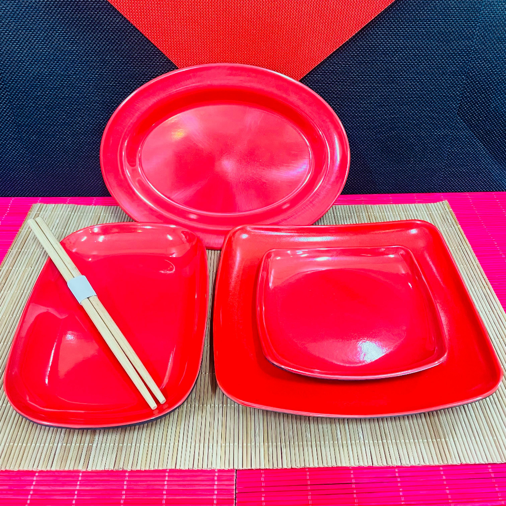 Prato Melamina Oriental para Comida Japonesa Chinesa Sushi