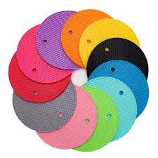 Descanso de Panela Silicone Colorido Impermeável - 18cm