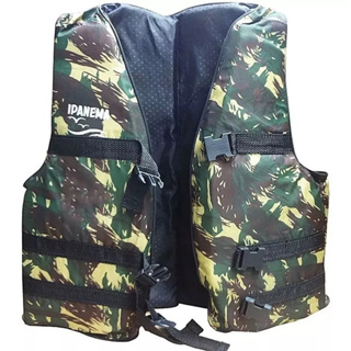 Colete Salva Vidas Camuflado De 15 Até 100 Kg Praia Piscina Flutuador em Oferta na Shopee