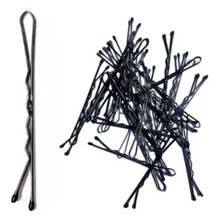 25 Grampinhos De Aço Grampo De Cabelo Presilha 5cm Preto