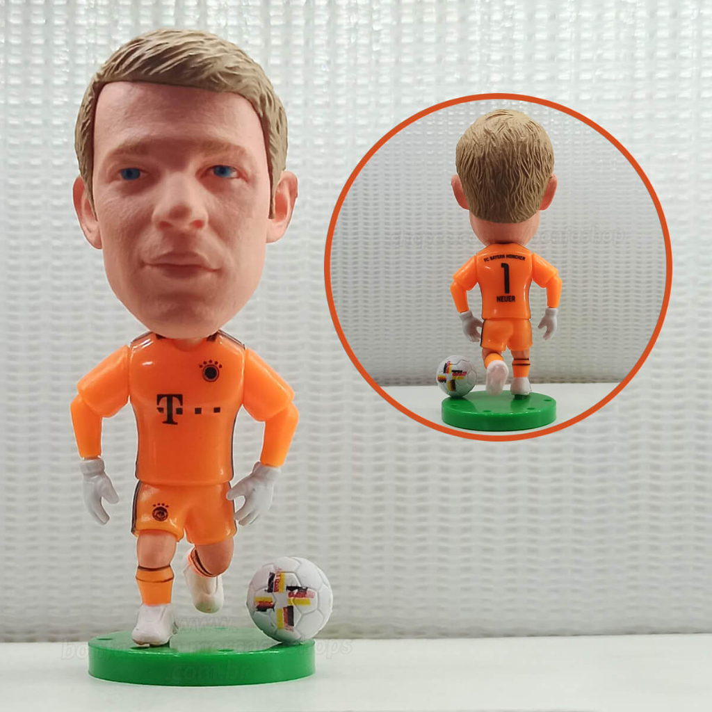 Mini Craque Neuer Bayern Munich - Miniatura Futebol Colecionável - Minicraque