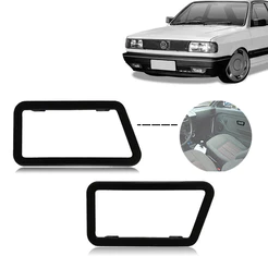 Par Moldura Maçaneta Interna Gol Voyage Parati Saveiro Quadrada 1988 1989 1990 1991 1992 1993 1994 1995 1996 1997 1998