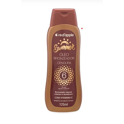 Óleo Bronzeador Cenoura FPS 6  125ml - Red Apple