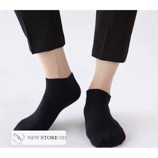 Kit 3 Pares de Meias PRETAS Soquete Cano Curto Masculina Feminina Unissex varejo
