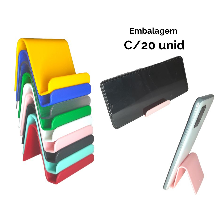 Suporte Para Celular Smartphone - Kit com 20 unidades em Oferta na Shopee