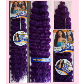 Deep Twist ROXO - ondulado para Crochet Braids