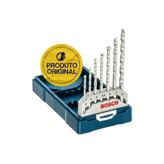 Kit Brocas 7 Peças P/ Concreto 2607017509 Mini X-line Bosch em Oferta na Shopee