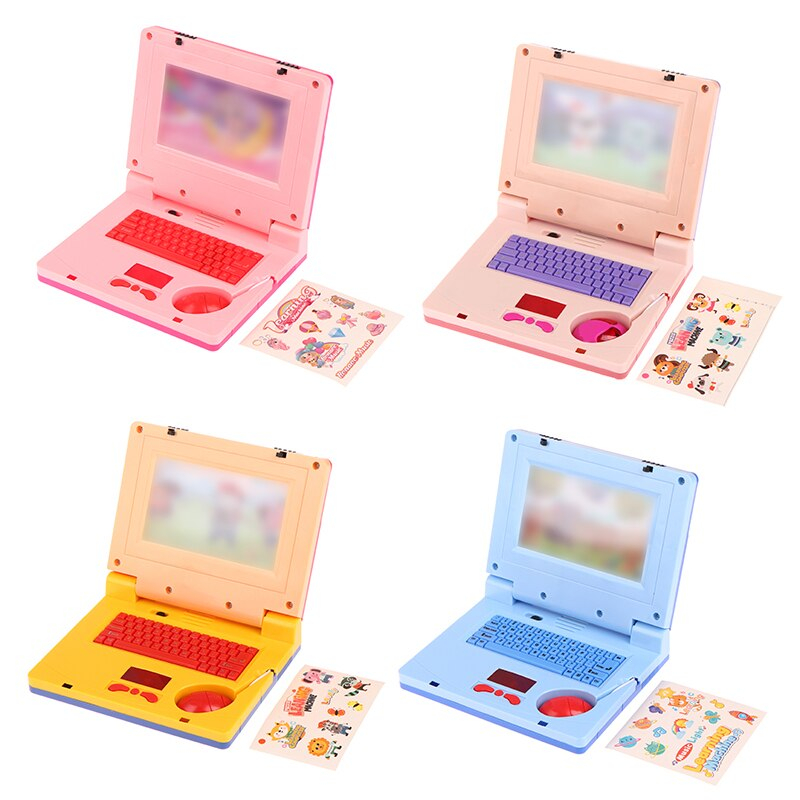 Notebook De Brinquedo Laptop Infantil Musical com Luz das Princesa e Figurinha para Personalizar