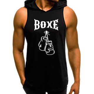 Regata Oversized Masculina com Capuz Boxe