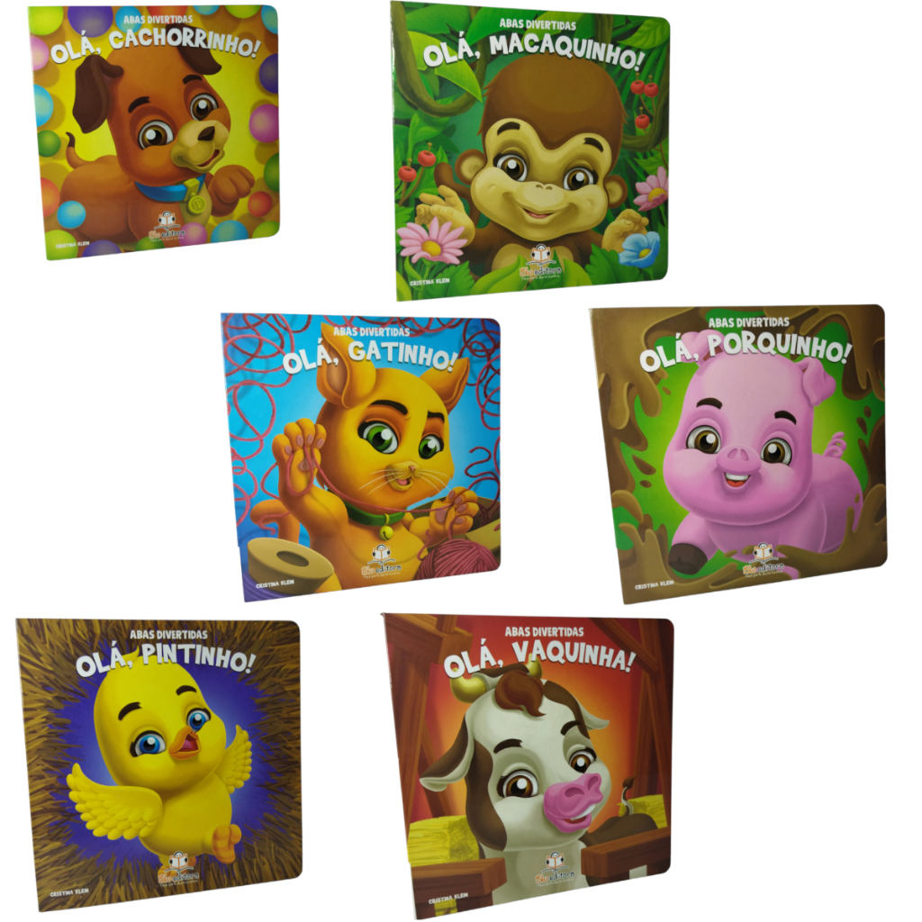 Livro Infantil: Abas Divertidas Animais - Livros De Abas - Livros Educativos - Blu editora