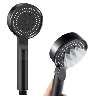 Ducha Chuveiro Preto Para Lavatório De Salão Barbearia De Alta Pressão Com 5 Modos De Jato Cabeleireiro Salão De Beleza