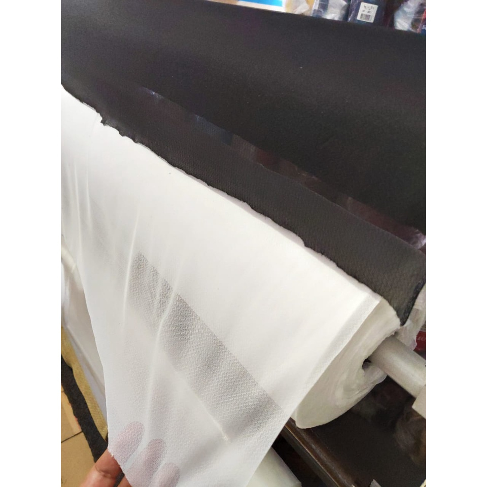 Entretela de Malha Colante Branca e Preta 40g - 1,40 Largura