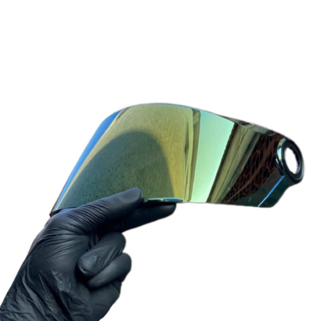 Viseira Dourada Capacete Comp. c/ Ls2 Ff358 Ff396 Helt Strada FW3 GT Texx Action Amarela Polivisor