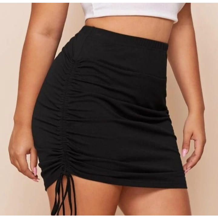 Saia Curta Feminina Franzida Gringa dois lacos