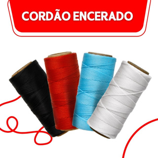 Cordão Encerado 1mm C/100 Metros | Ideal para Pulseiras Artesanato e Costura Criativa Diversas Cores em Oferta na Shopee