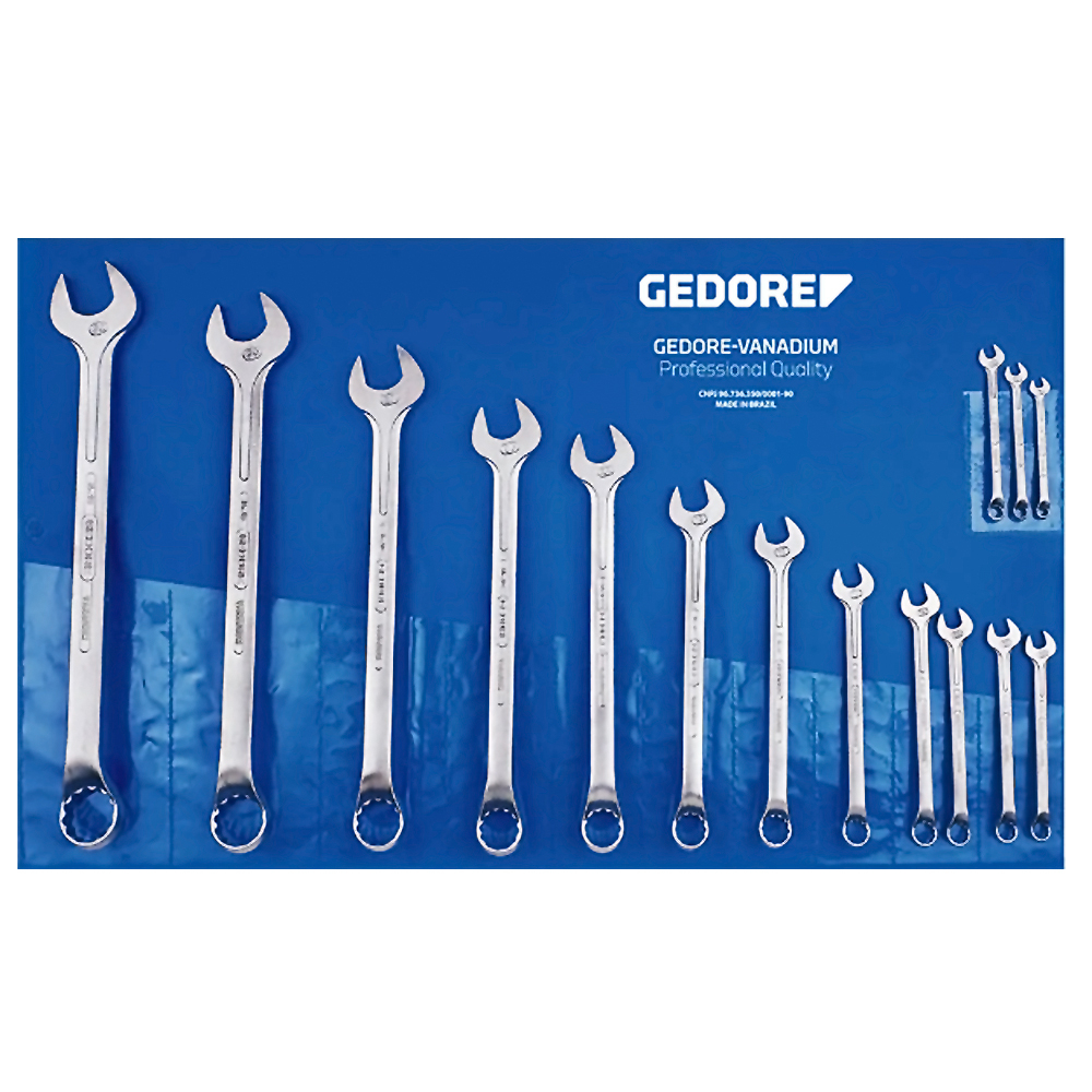 Jogo de Chave Combinada de 6 a 32mm Gedore 15 Peças 1B-15M - Home & Living