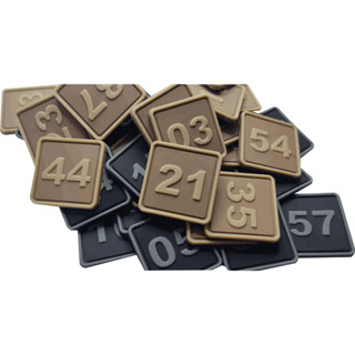 Numérica emborrachado variados Patches 26 ao 50 - Ponto militar