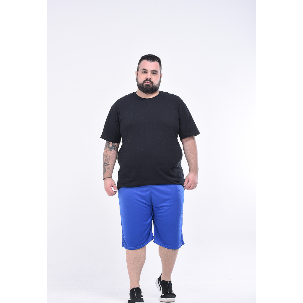 Short Calção Futebol Academia Helanca Plus Size em Oferta na Shopee
