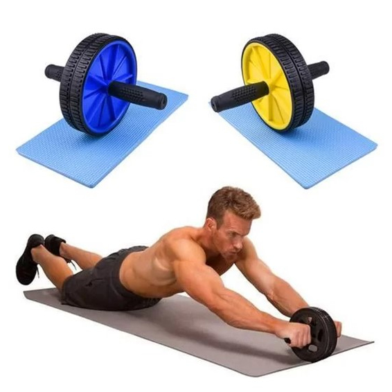 Roda de Exercício Abdominal Para Treinos ABWHEEL FitnessFitness Musculação