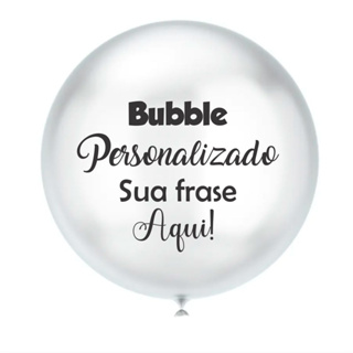Balão Bubble 24 Polegadas Personalizado com Adesivo Vinil Várias Cores em Oferta na Shopee