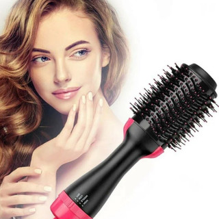 Escova Modelagem Alisadora Secadora Cabelo Chapinha Alisador Elétrica Quente 3 em 1