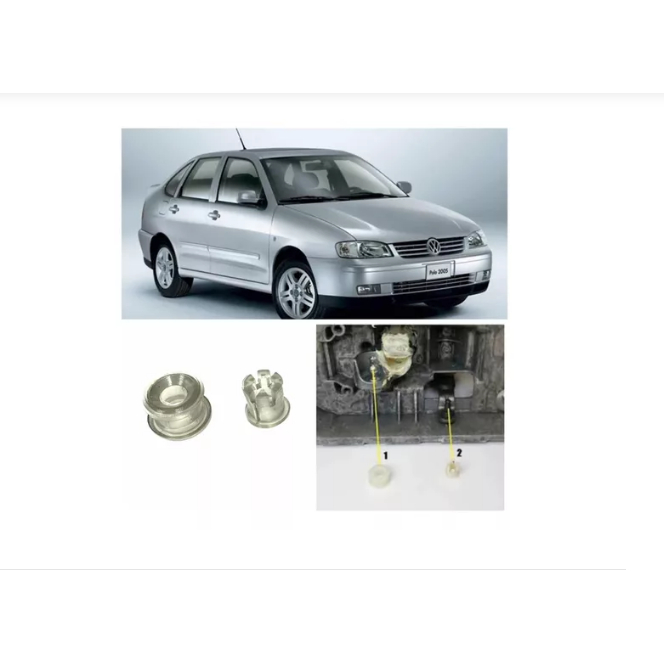 Kit Reparo de Buchas do Terminal Trambulador do Cabo de Engate e Seleção de Marchas Vw Polo 1j0711266 Nfe